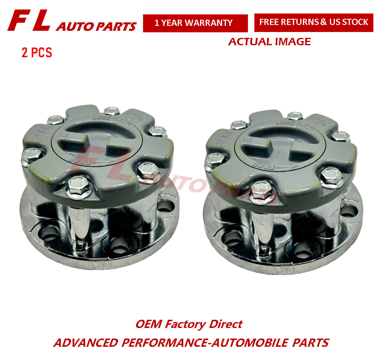 Wheel Locking Hub for Mitsubishi Pajero Montero Triton L200 L300 MB886389 Pair