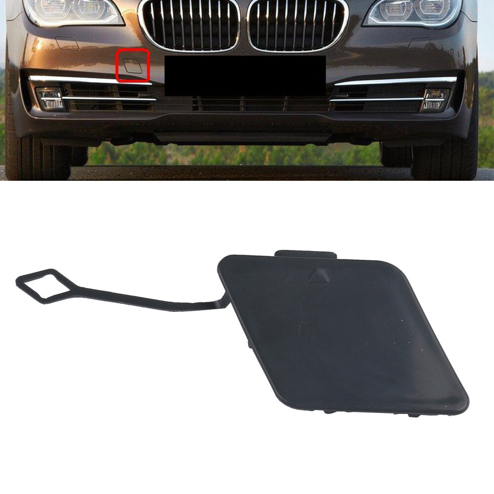 Front Bumper Tow Hook Eye Cover Cap Unpainted For 7 Series F01 F02 2013-2015 Q