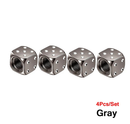 4-piece universal silver tire valve cover rod air dust cover for Nissan
