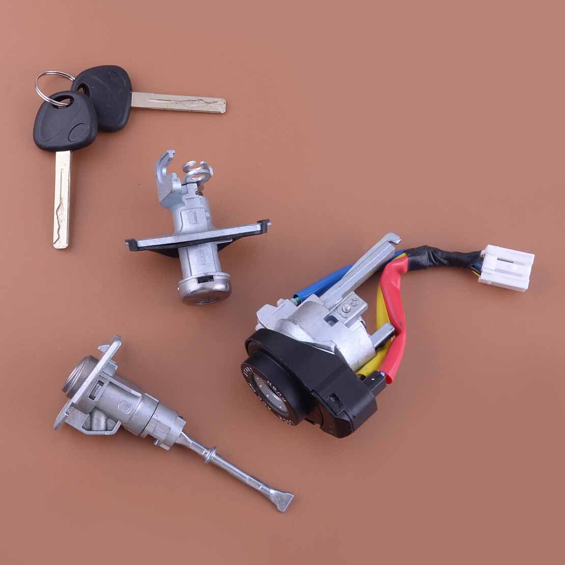 Car Full Lock Cylinder Key Ignition Left Door Trunk Fit for for Hyundai Sonata 8 v