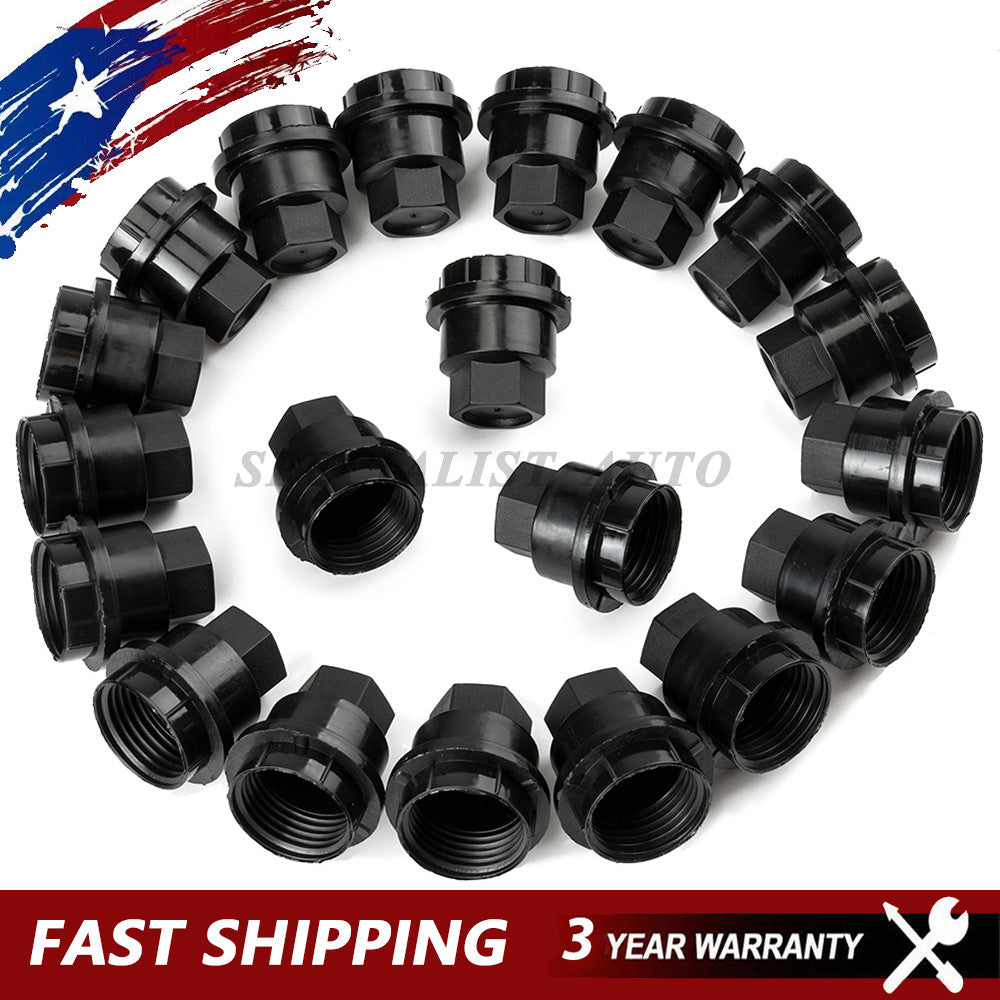 20x Black Lug NUT Cover Cap 15661036 for Chevrolet S10 Blazer for GMC Jimmy Sonoma Q