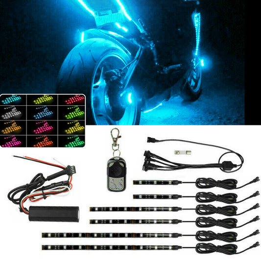Suitable for Bajaj Benelli Beta 6x RGB LED motorcycle with universal luminous light strip- v