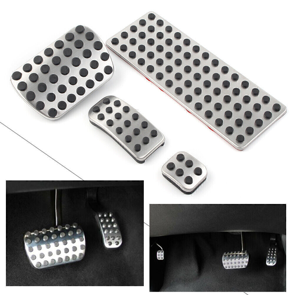 4pcs Car Gas Brake Footbrake Footrest Pedals for Mercedes-Benz V-Class