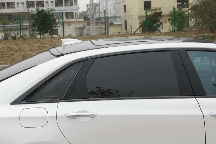 for Cadillac CT4 2020-2023 Black Steel Car Window Sill Molding Strip Cover Trim