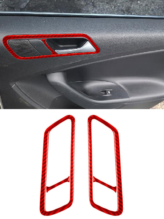 Carbon Fiber Rear Door Door Control Cover For Colorado 2004-12/ for Canyon 2005-12 v