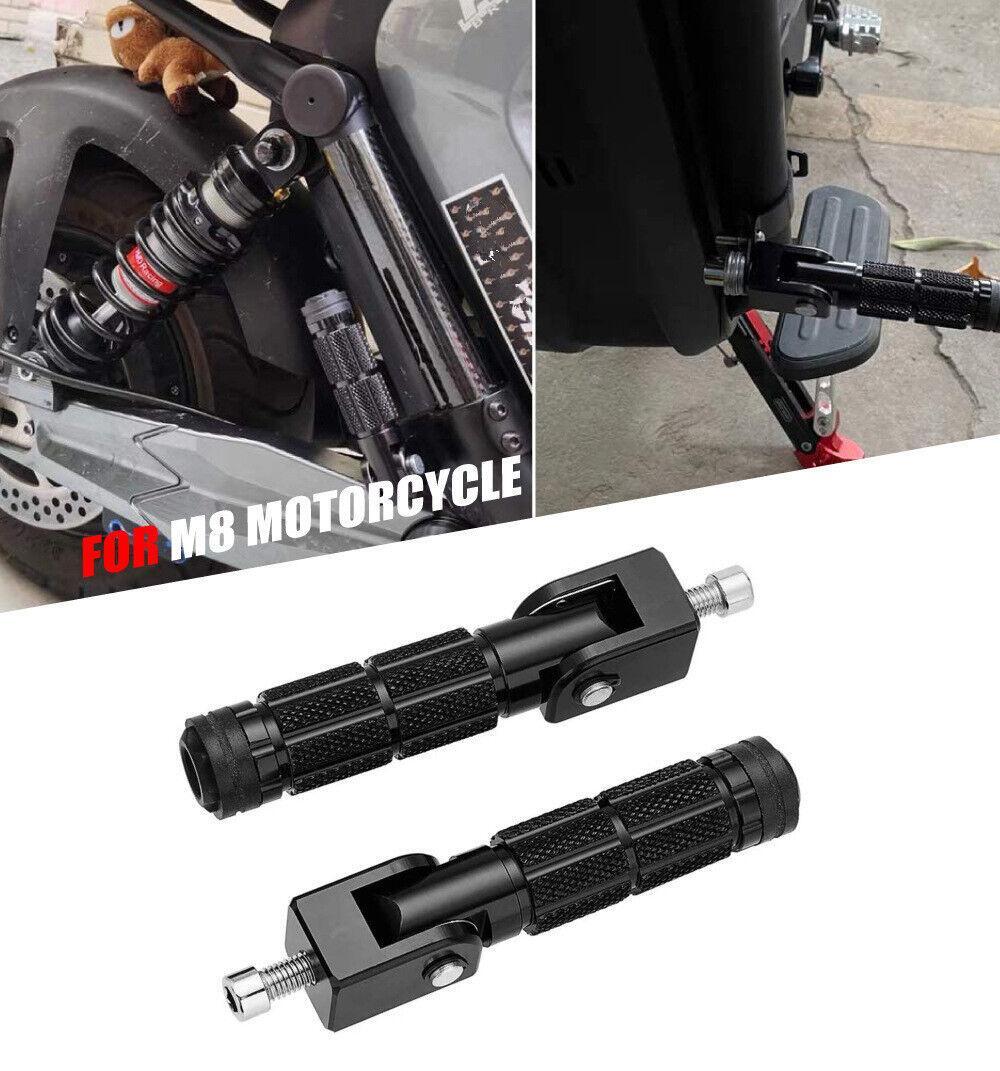 Front anti-slip foot spikes, passenger footrest, footstool, foldable motorcycle. n