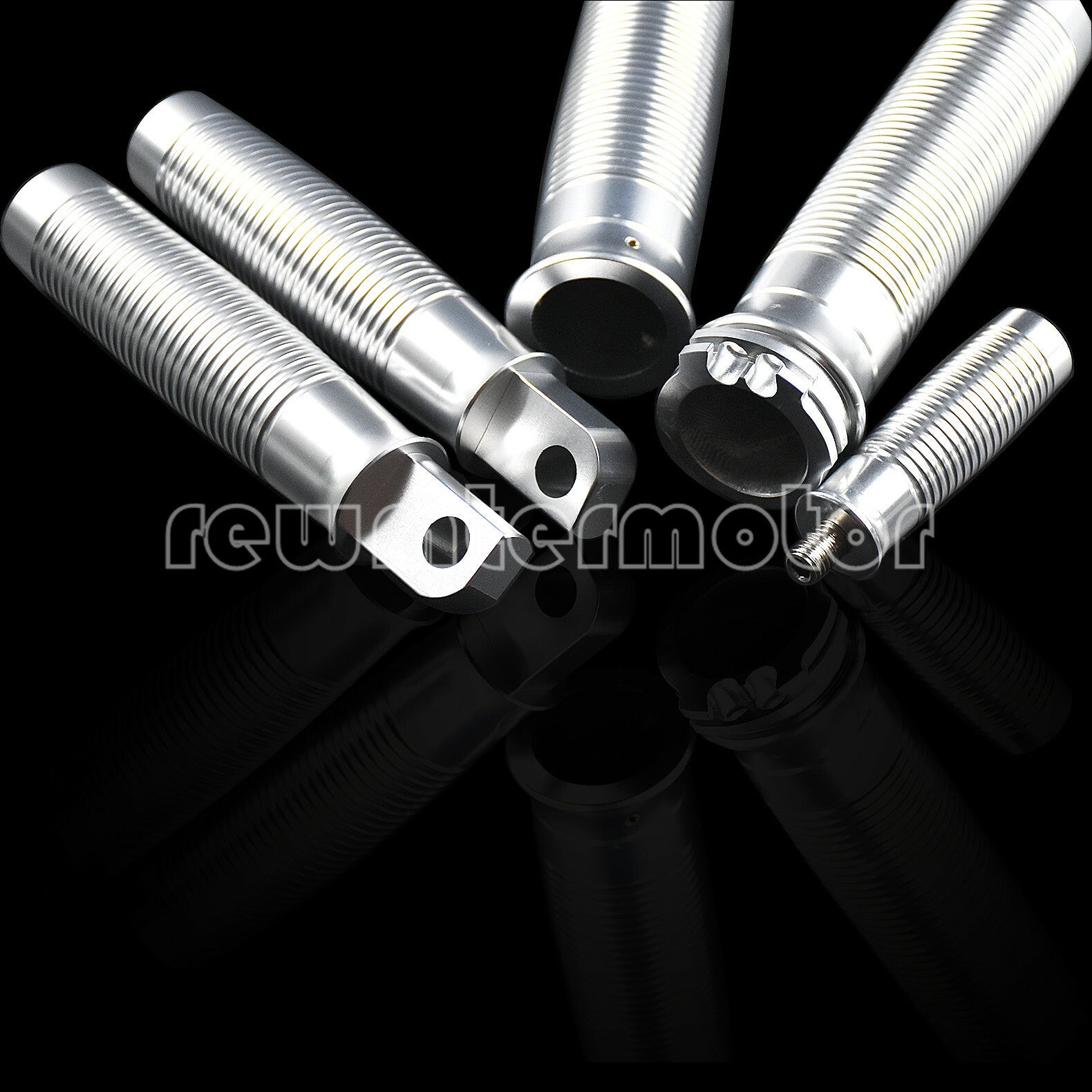 Chrome Handlebar Grip+Foot Pegs+Shift Pedal Fit for Harley Sportster Softail Q