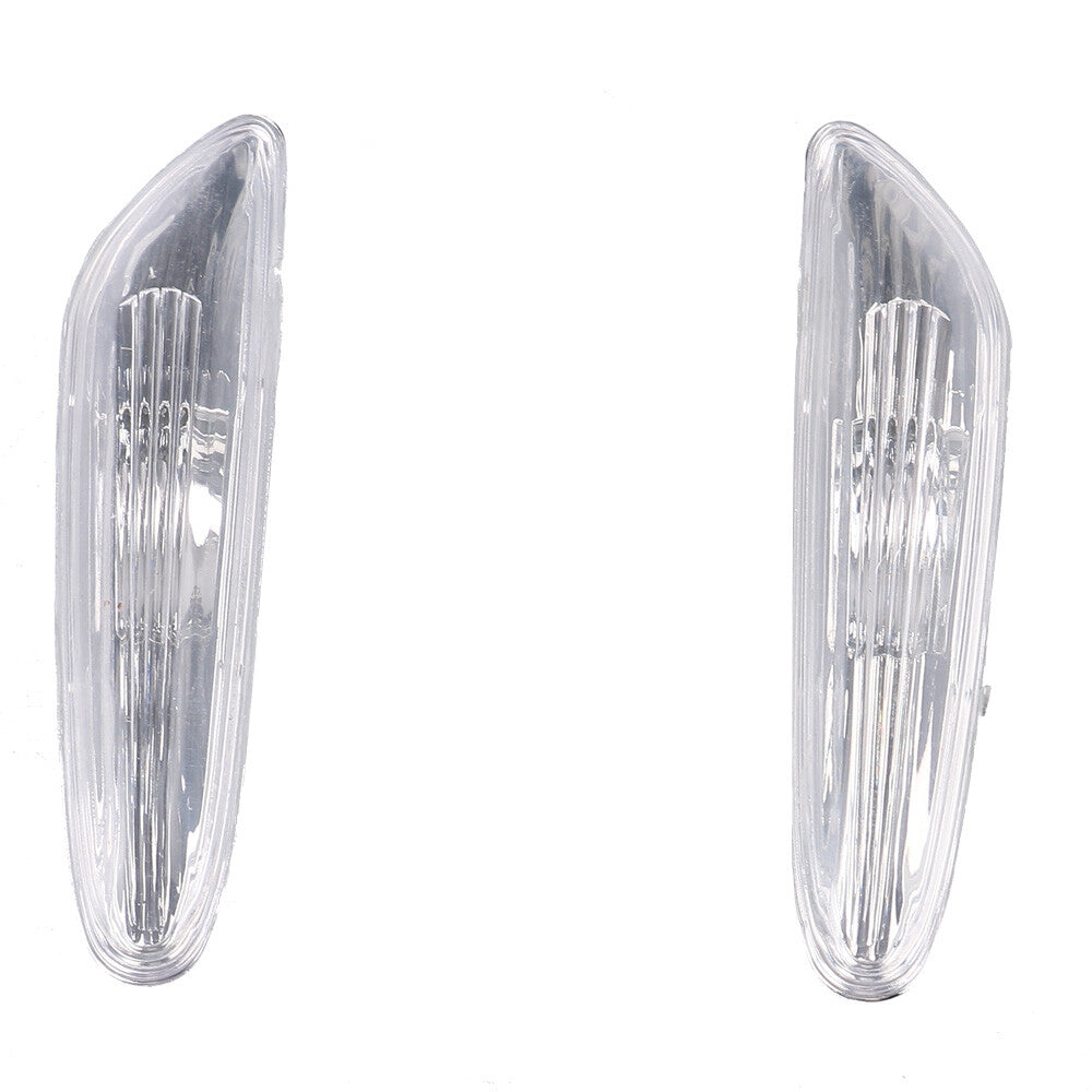 Qty 2 Smoke LED Side Marker Light Clear Lens LHRH Fit for BMW E60 E61 5-Series 525i