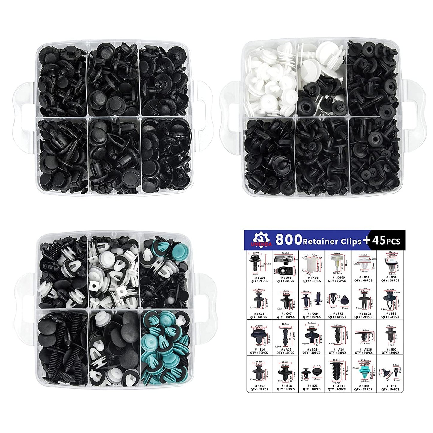 Automotive clips, plastic rivets, crash shield fixing clips, automatic decorative fasteners and clips