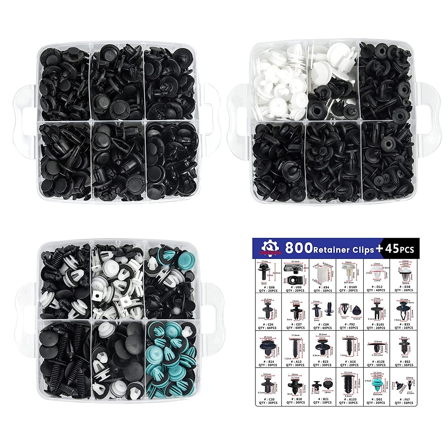 Automotive clips, plastic rivets, crash shield fixing clips, automatic decorative fasteners and clips