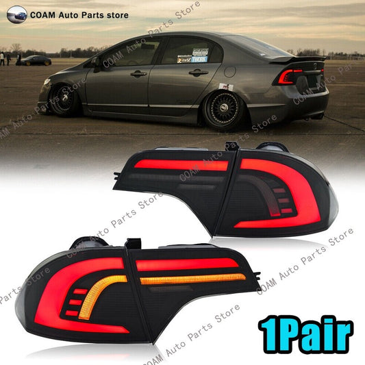 LED taillights, brake lights, rear light sequence, and turn signals are applicable to for Civic sedans from 2006 to 2011.