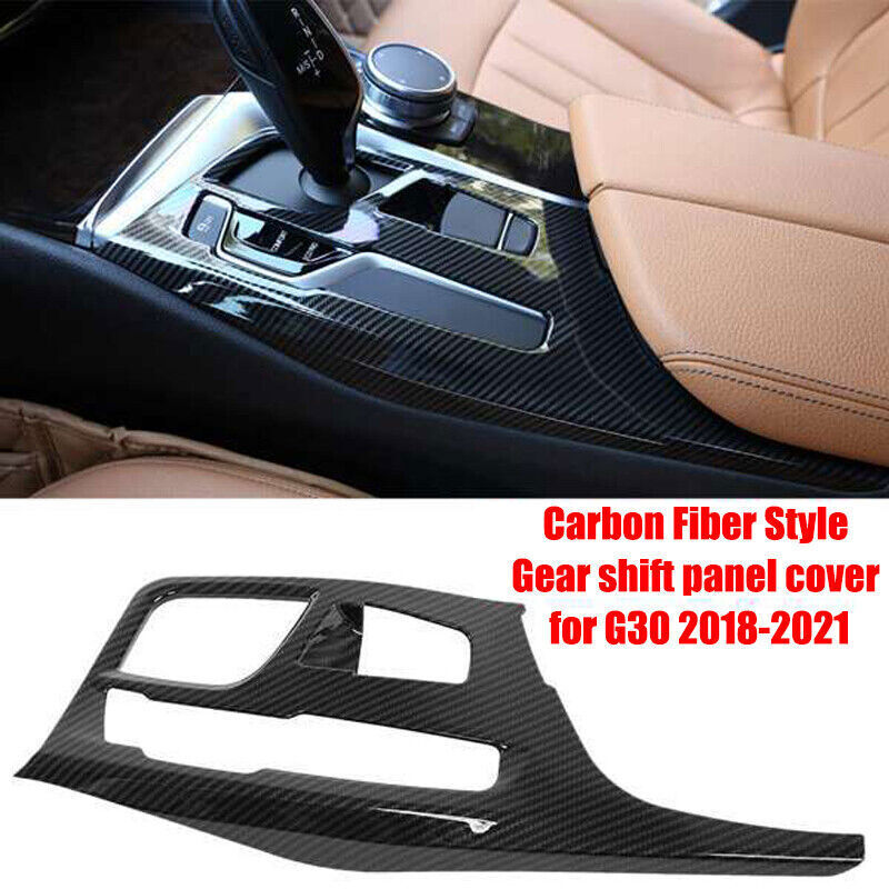 ABS Carbon Look for 5 G30 Central Gear Shift Panel Cover Trim 18-21 n