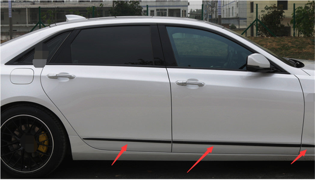 for Cadillac CT6 Black Titanium Car Side Body Door Cover Molding Trim 18-2022 B n