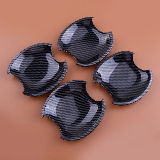 Carbon Fiber ABS Door Handle Bowl Cover Trim Fit for Toyota for Corolla 2003-13