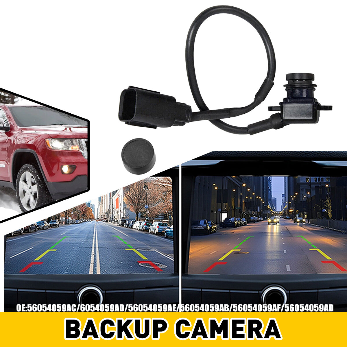 Rearview parking backup camera for Jeep Grand Cherokee, for Dodge Durango (2011, 2012, 2013-)