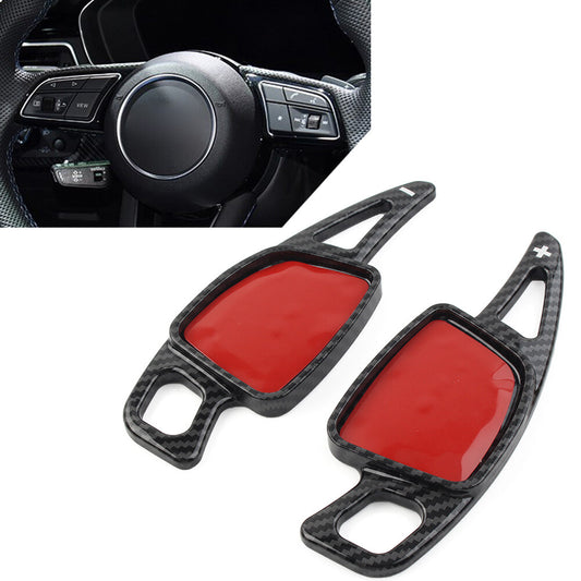 Black Steering Wheel Paddle Shifter Extension for Audi A3 A4 S4 A5 S5 A6 A7