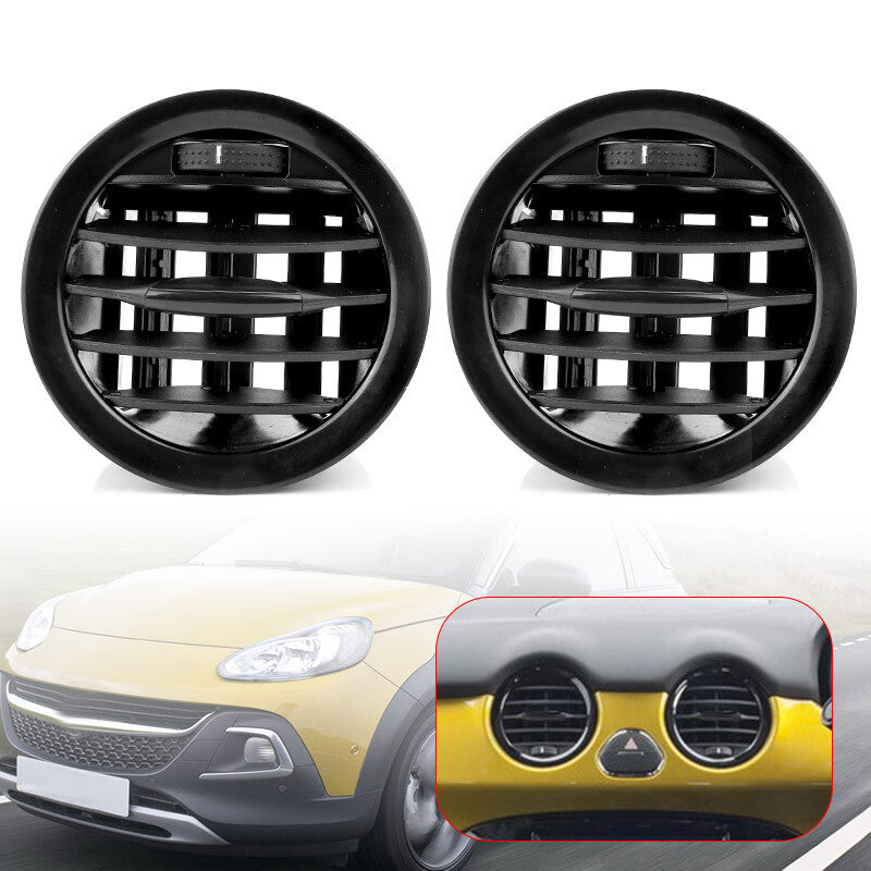 2X Dashboard A/C Air Vent Cover Outlet Grille for Opel ADAM for CORSA D MK3 for Vauxhall