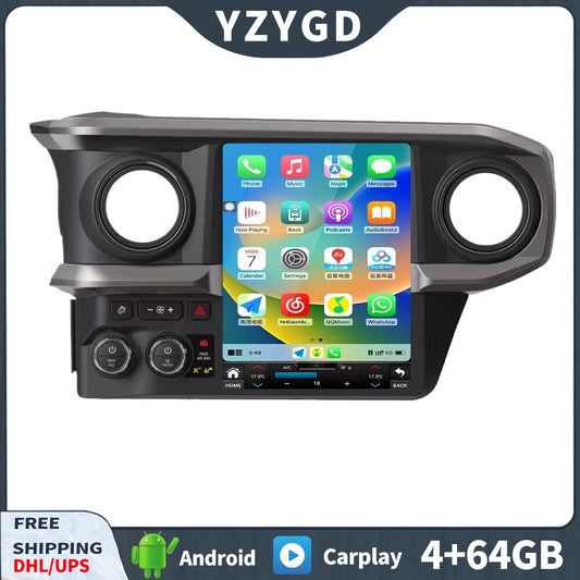 for Toyota Tacoma 2017-2023 Android Car Radio CarPlay Stereo Receiver 64G Screen