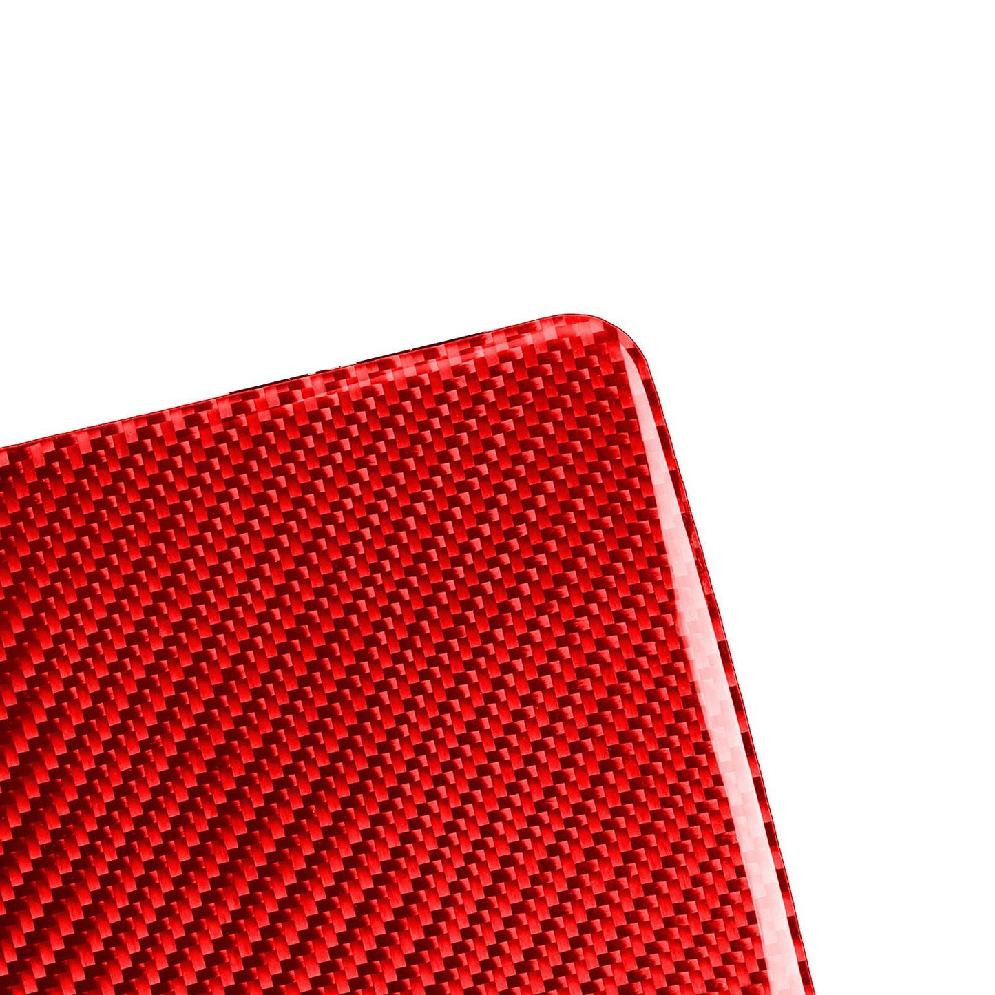 Red Carbon Fiber Center Console Cup Holder Panel Cover for Tesla Model Y 20-22 Q