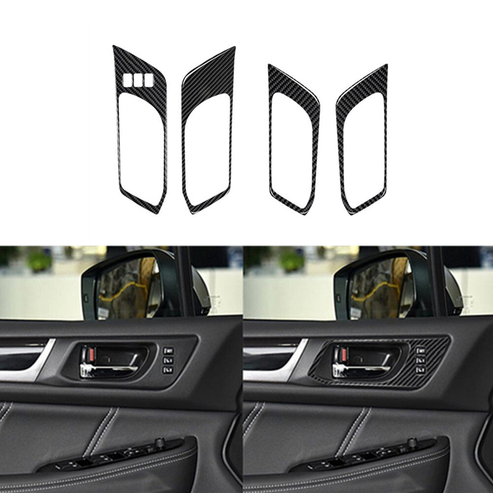 Carbon Fiber Sun Visor Mirror Frame Cover Trim For X5 E70 X6 E71 2008-2013 v