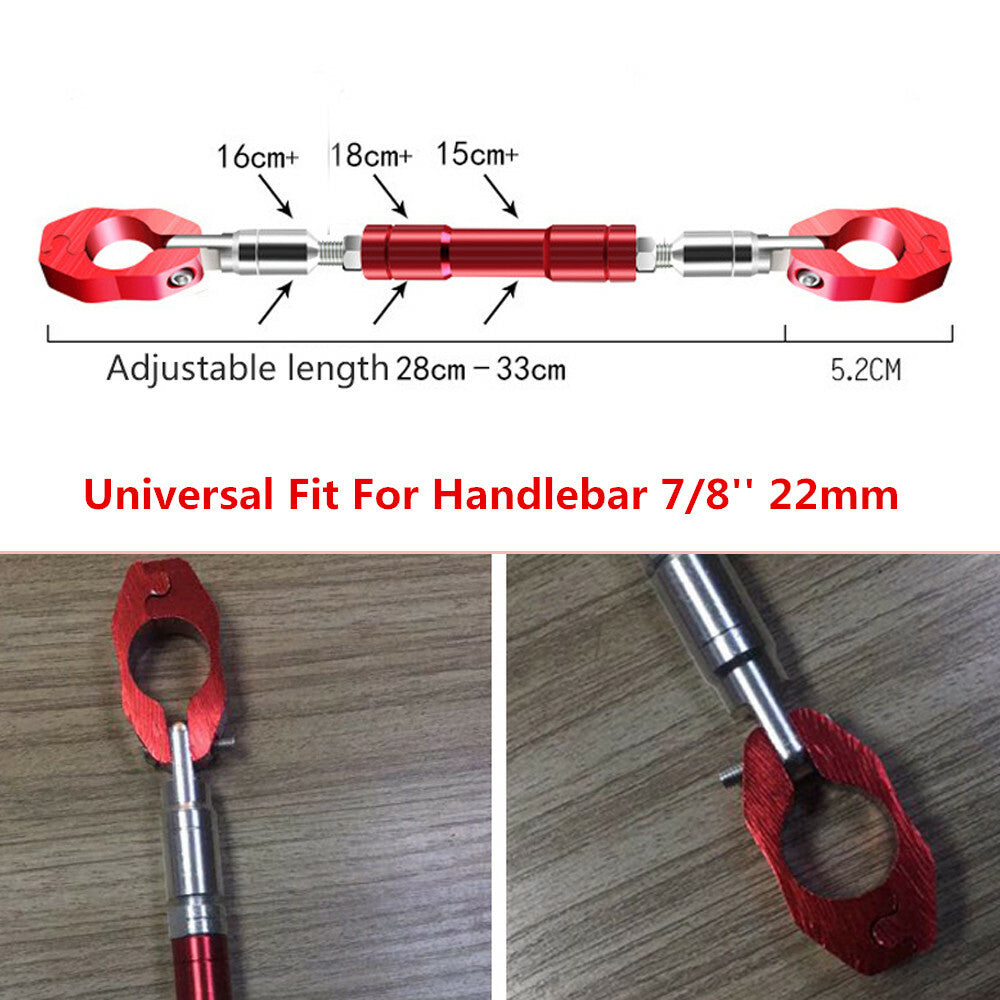 7/8 Motorcycle Handlebar Stand with Adjustable LED Light and Durable Phone Holder n