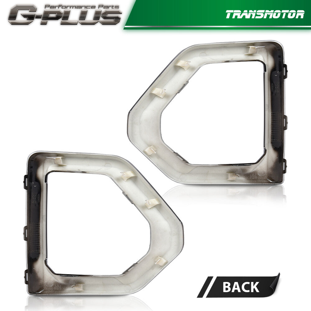 Suitable for 2019-2021 for GMC for Sierra 1500 Denali front fog light cover, black.