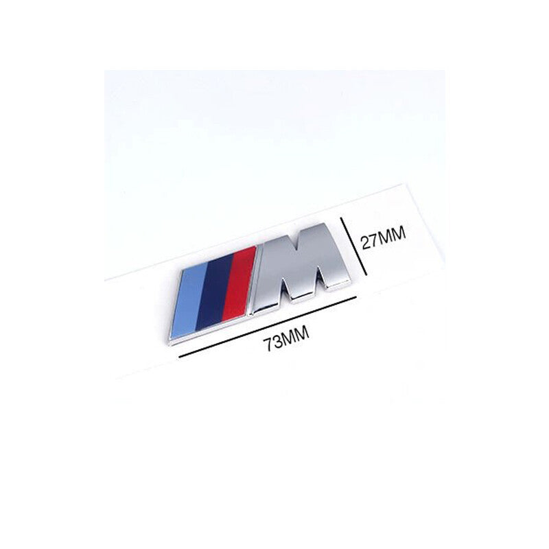 Medium-sized engraved decal badge set for BMW M Series X1M trunk