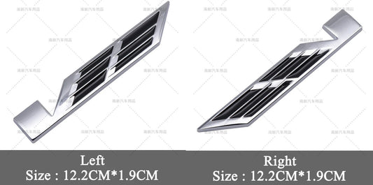 Metallic Carbon Side Fender and Window Badge Stickers for Fiat 500x Cars