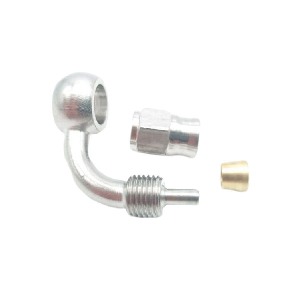 1Ps AN3 Motorcycle Motor Bike Hydraulic Brake Oil Hose Line Banjo Fitting 90deg n