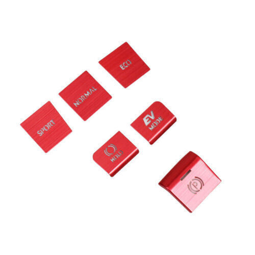 Red Aluminum Central Console Button Cover Trim for Avalon 2.5L 2020-2021 n