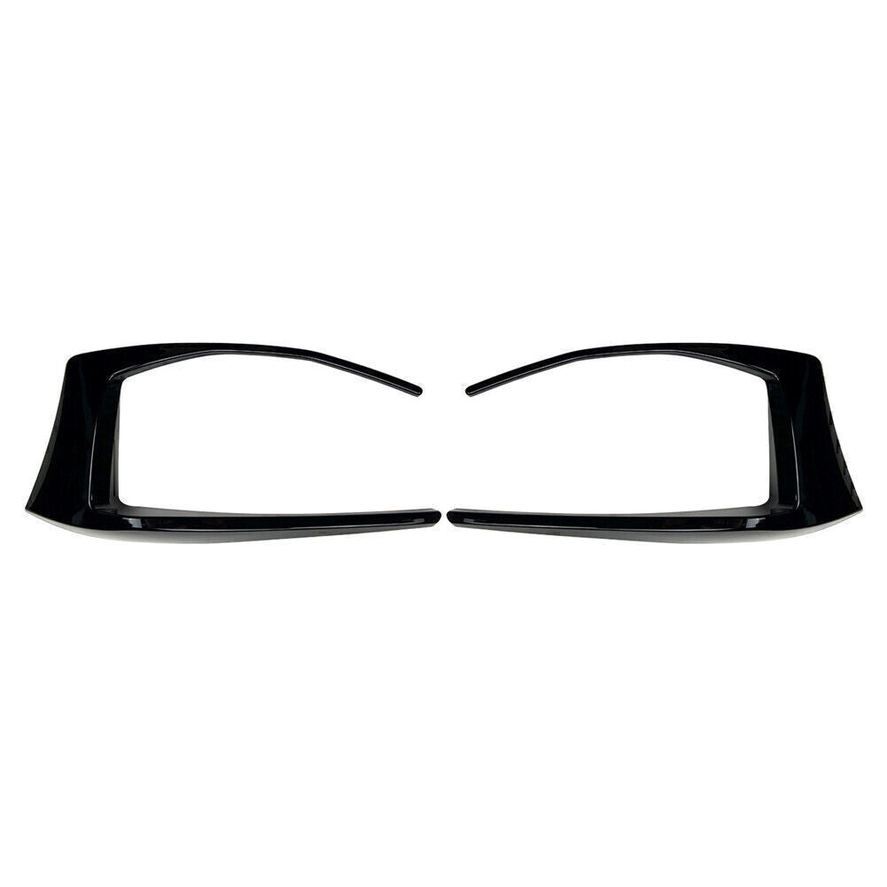 Rear Bumper Spoiler Fog Light Cover for VW for Golf 7 R GTD Mk7 2013-16 Black