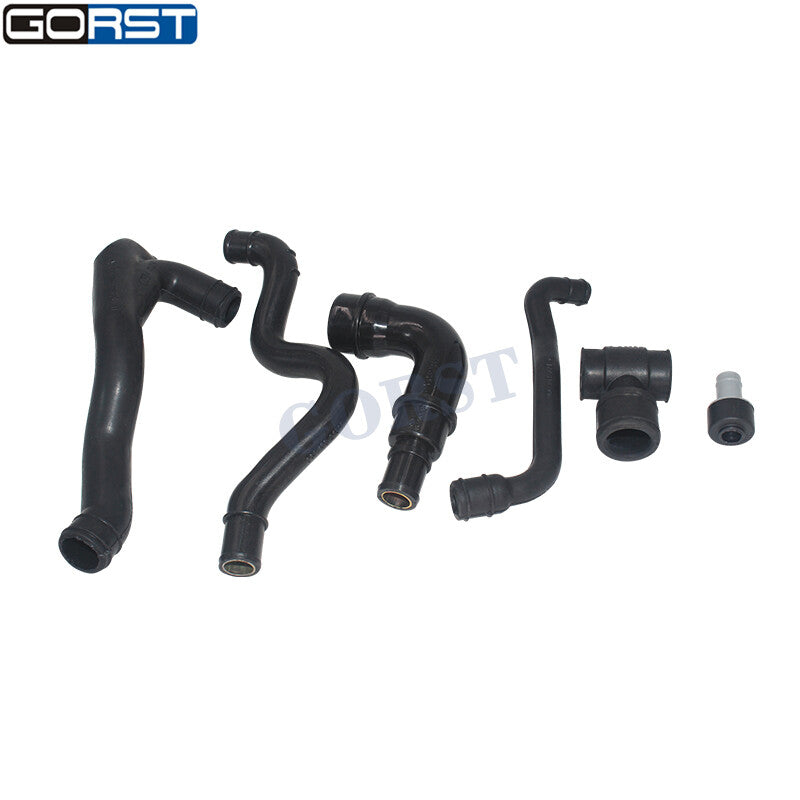 6Pcs Engine Kit Crankcase Breather Hose 06A103213F for Vw for Golf for Audi A4 TT 1.8T v