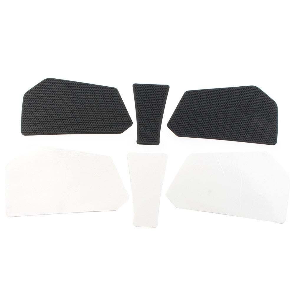2x Tank Grip Pads with Center Tank Protector Fit for Honda CBR 600RR 2020-2023 Black Q