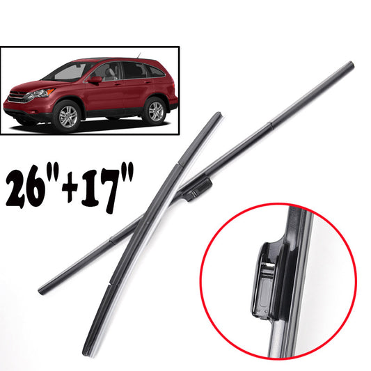 for Honda CRV 2007-2011 WINDSHIELD WIPER BLADES FRONT SET 26''+17'' 08 09 Q
