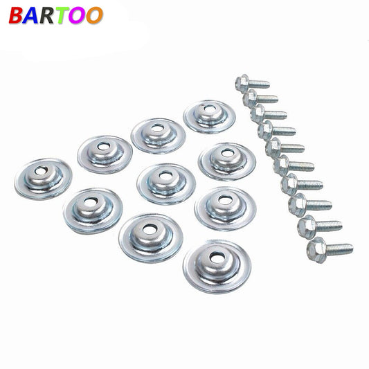 10Pcs Skid Plate washers Bolts for Polaris RZR 1000 900 800 570 XP Turbo General Q