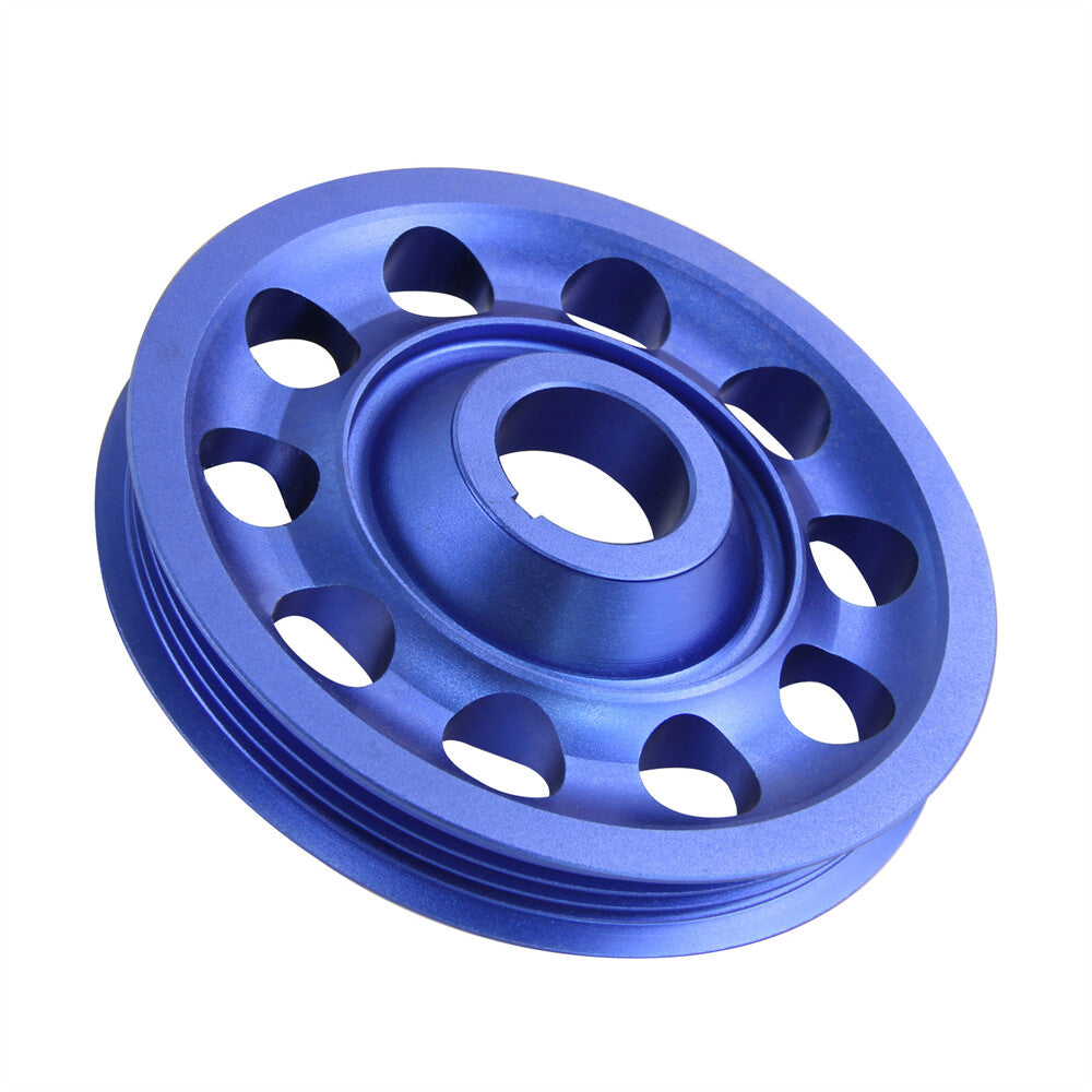 Single Belt Crank Pulley for Honda for Civic EK9 CRV Del Sol DOHC Integra DC2 Blue
