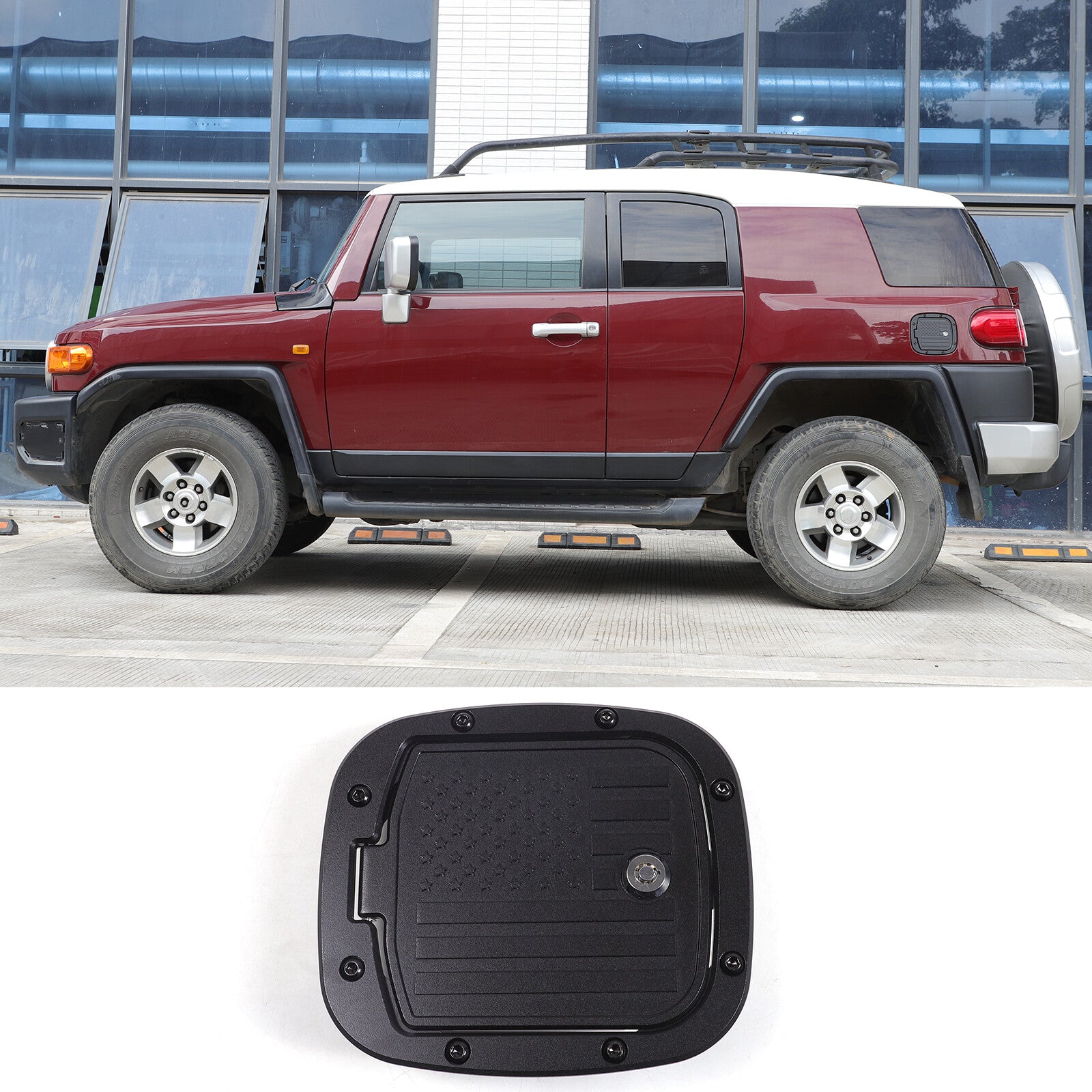 External door fuel tank fuel filler cap with key for FJ Cruiser n