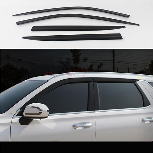 for Hyundai Palisade 2020-2024 Window Visor Vent Sun Shade Rain Guard Door Visor