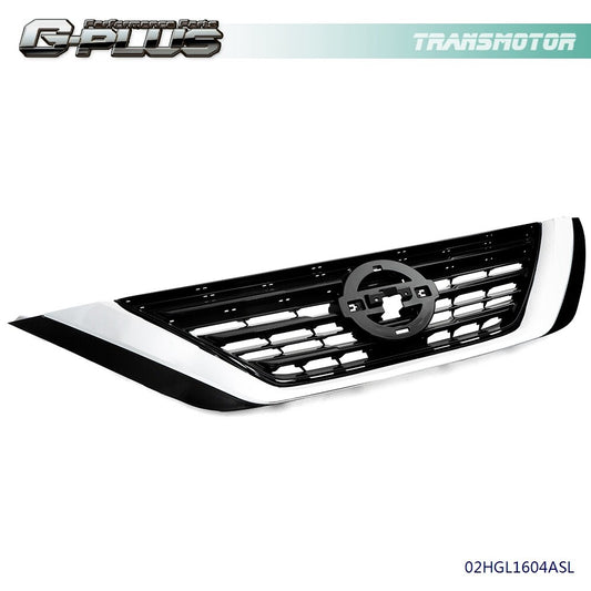 Fits 2016 - 2018 for ALTIMA SEDAN 4-DOOR FRONT BUMPER UPPER GRILLE for CHROME- v