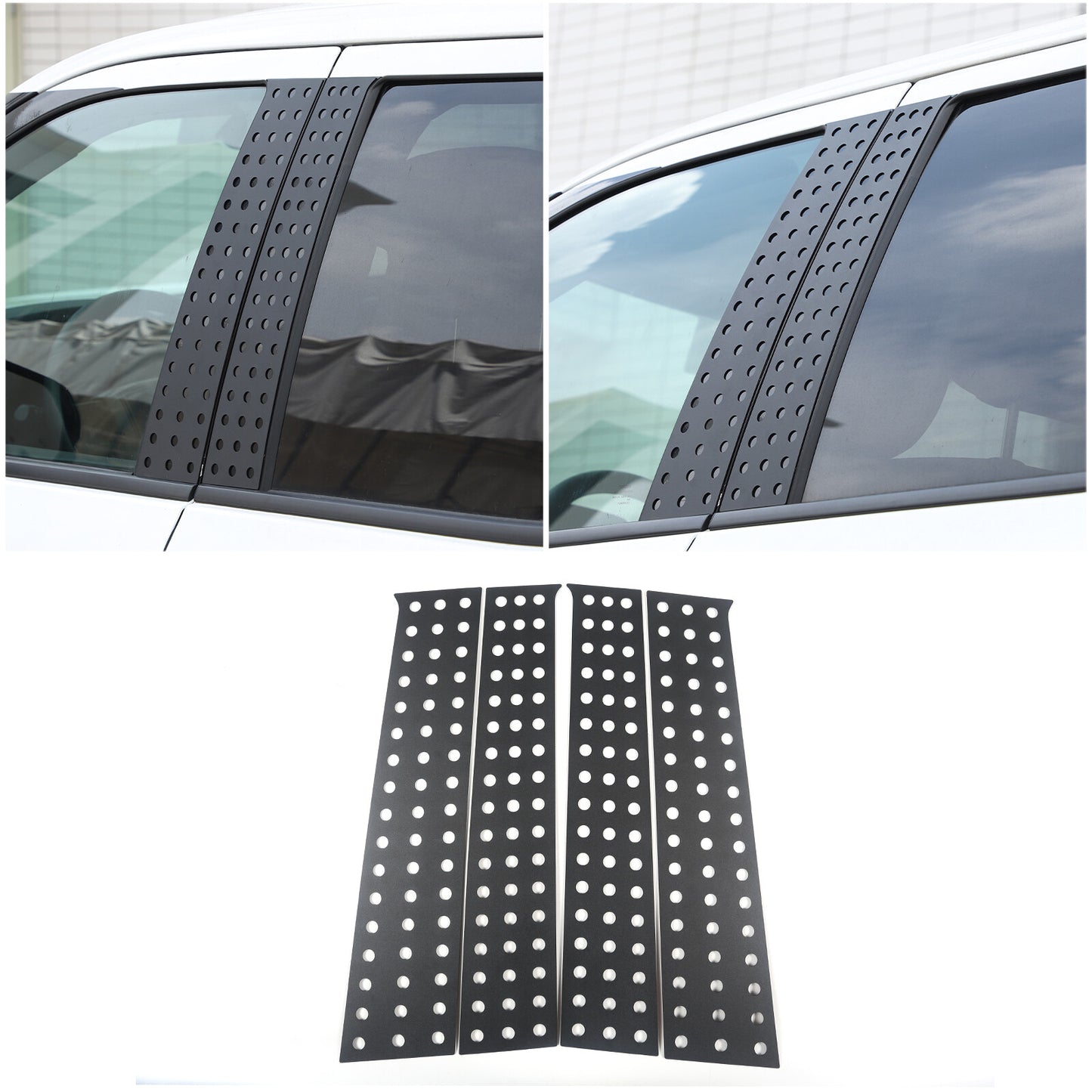 Window B pillar sticker decal decorative cover for Tundra 2022-2023 4-piece set n