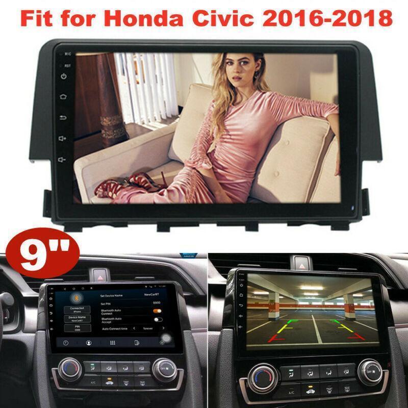 9 Android 9.1 Car GPS DAB+Radio Stereo MP5 Player Fit for Honda for Civic 2016-2018