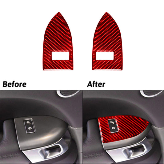 2Pcs Carbon Fiber Center Air Vent Outlet Cover Trim for Honda S2000 2004-2009 v