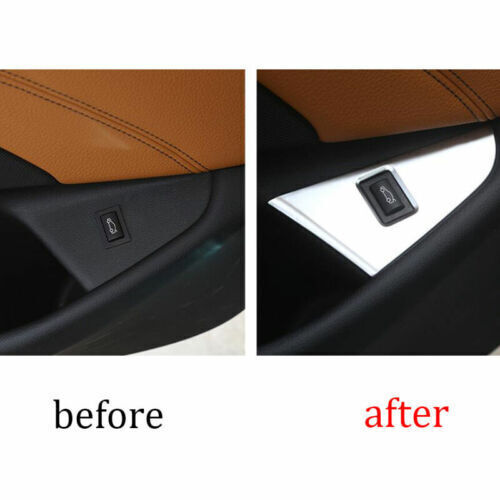Tailgate Rear Door Button Cover Trim for BMW 5 Series G30 2018-2022 Silver ABS