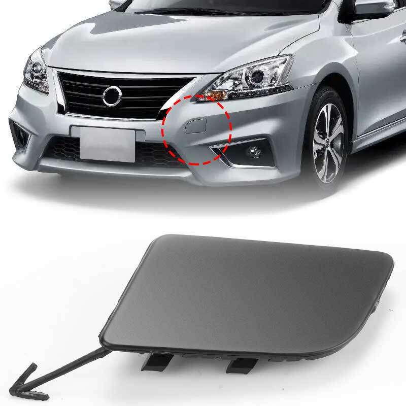Car Front Bumper Tow Eye Bracket Hook Cover Cap for 2016-2019 for Nissan Sentra