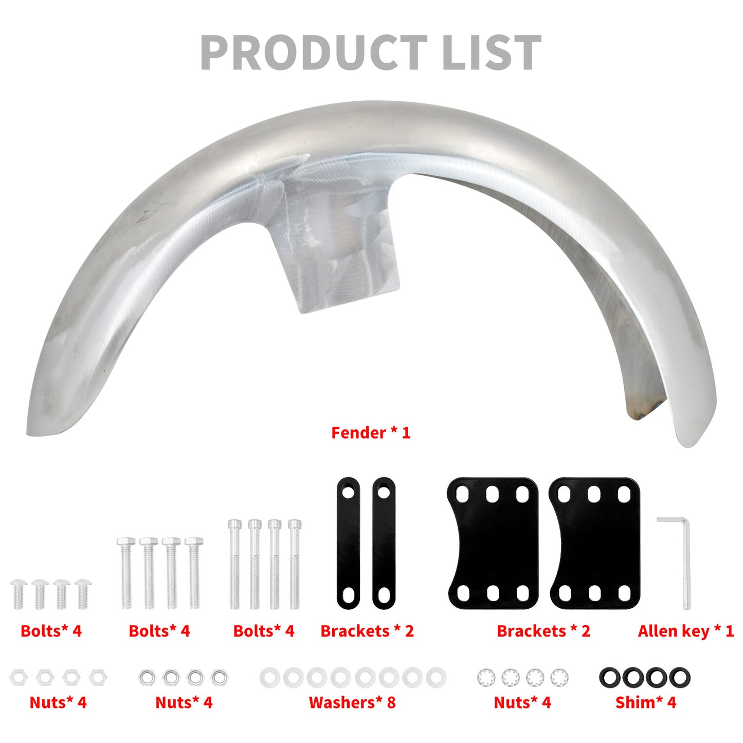 120 R21 Wrap Front Unpainted Fender Fit for Harley Touring Glide FLH 1986-later