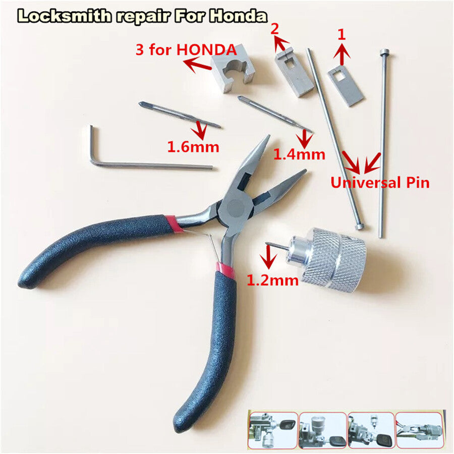 Car Lock Cylinder Pin Removal Ignition Repair Tool for Honda Disassembly Tool US Q