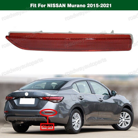 1Pcs Rear Bumper Reflector Lamp Light Fog Right Fit for NISSAN Sentra 2020-2021 Q