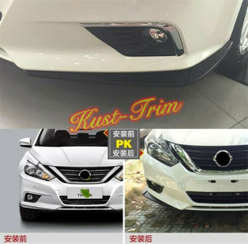 for NISSAN Altima 2016-2018 Black Front Bumper Corner Guard Spoiler Cover Trims