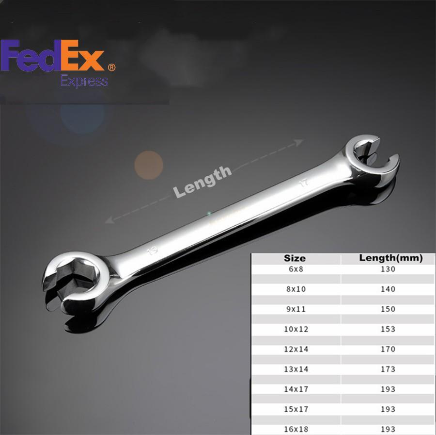 6PCS Metric Flare Nut Spanner Fit For Brake Air Conditioning Diesel Lines Repair Q