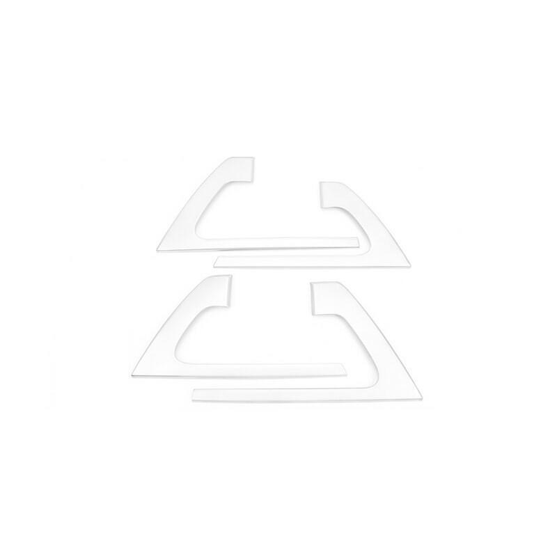 Silver Steel Interior Door Handle Panel Cover for Toyota for Land Cruiser 2008-2021